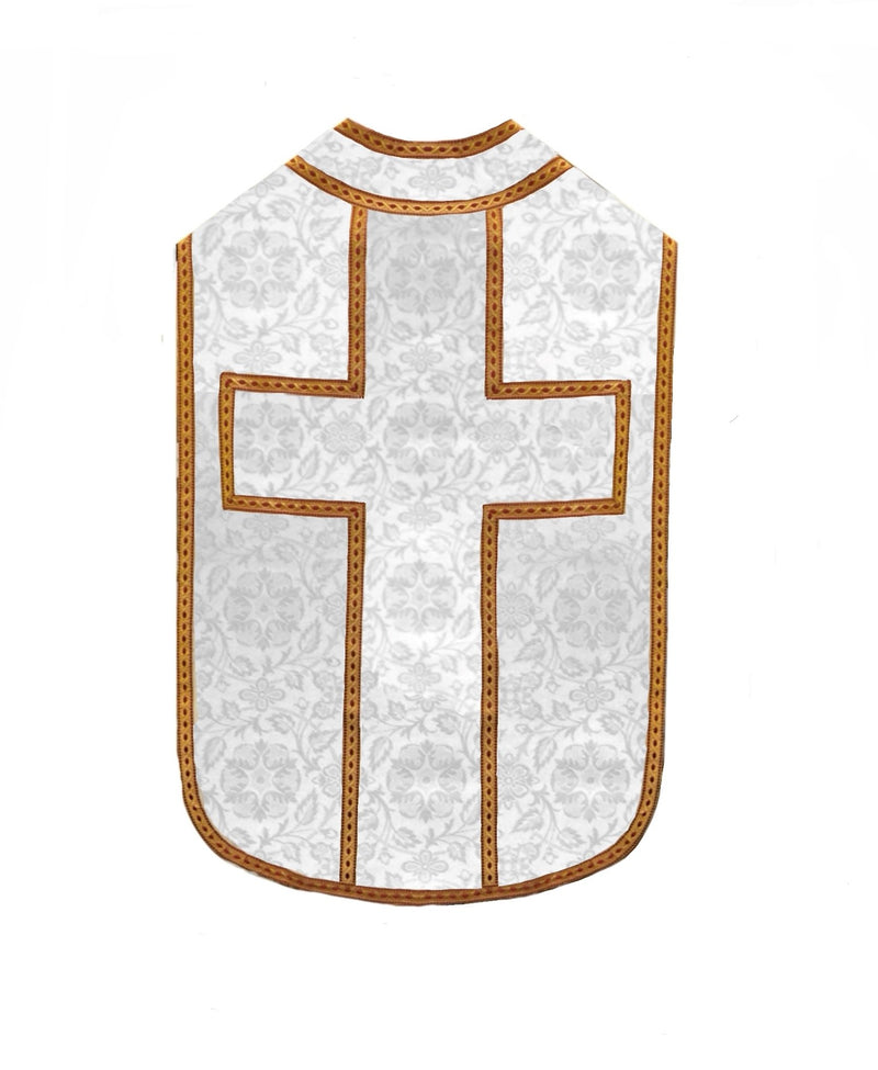 Roman Style Chasuble and Stole in St Aidan Brocade