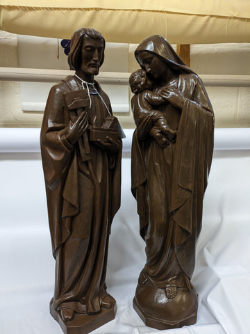 OUR LADY & CHILD AND ST JOSEPH STATUES (XUPJ2/4X) - OUR LADY STATUE UNDER OFFER