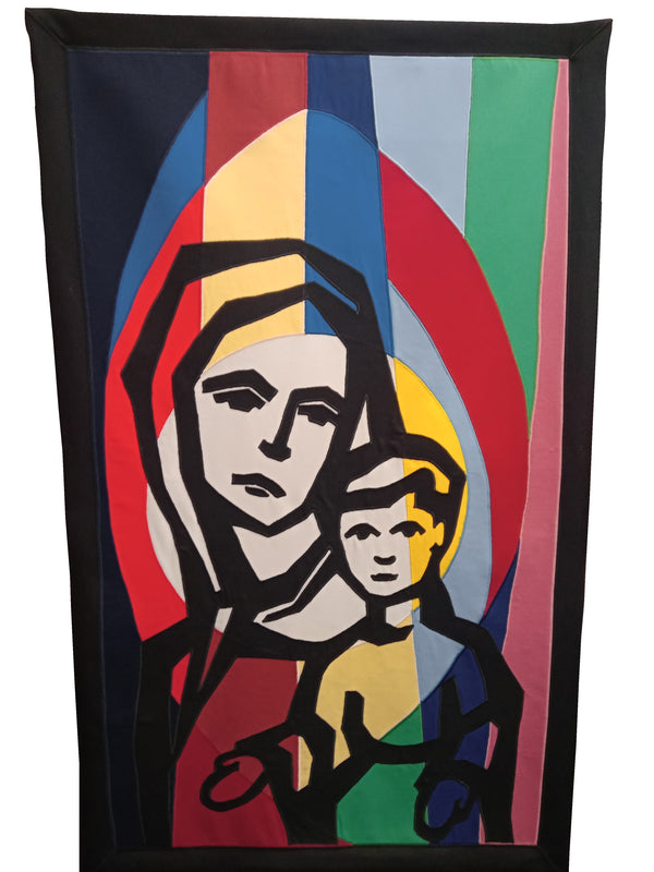 OUR LADY AND CHILD WALL HANGING/BANNER